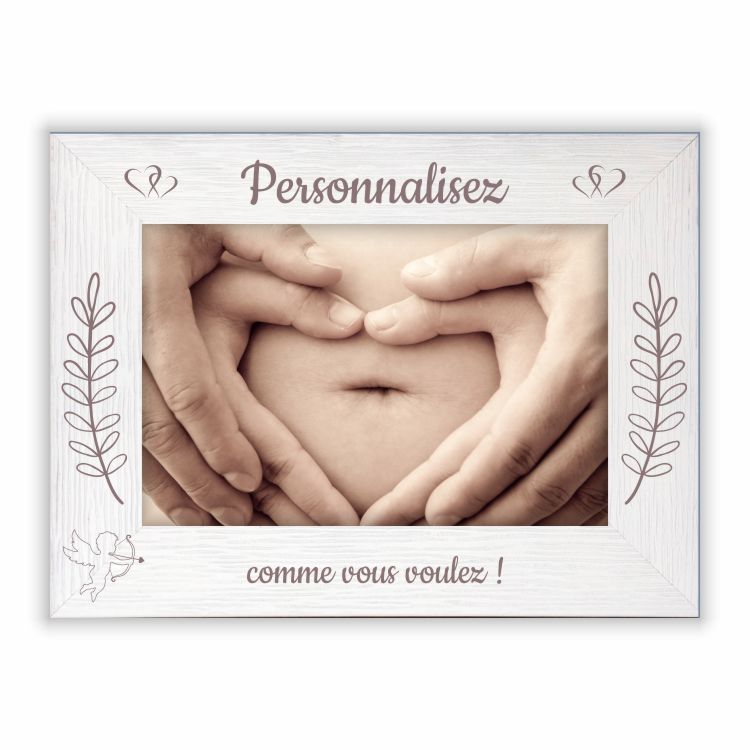 Cadre à personnaliser bois pour photo 10 x 15