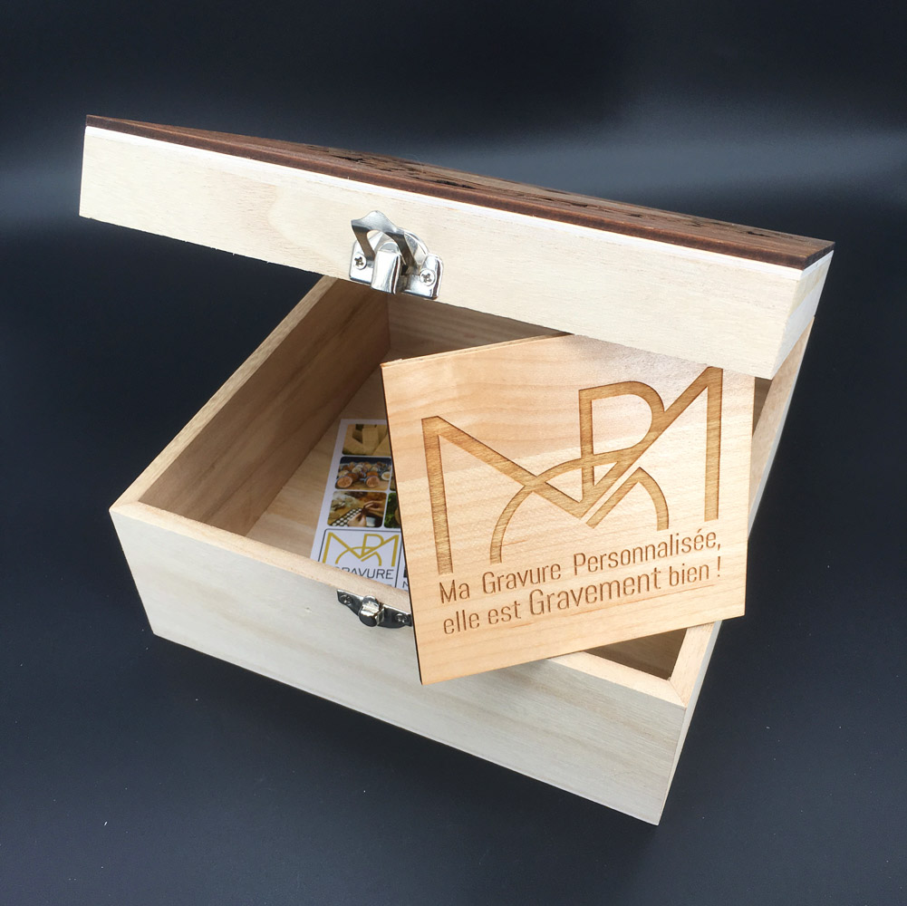 coffret personnalisé en bois