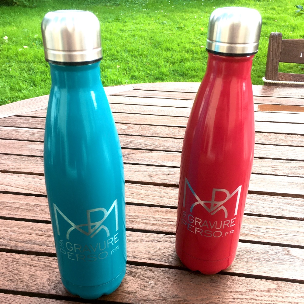 bouteille isotherme artik rouge bleue