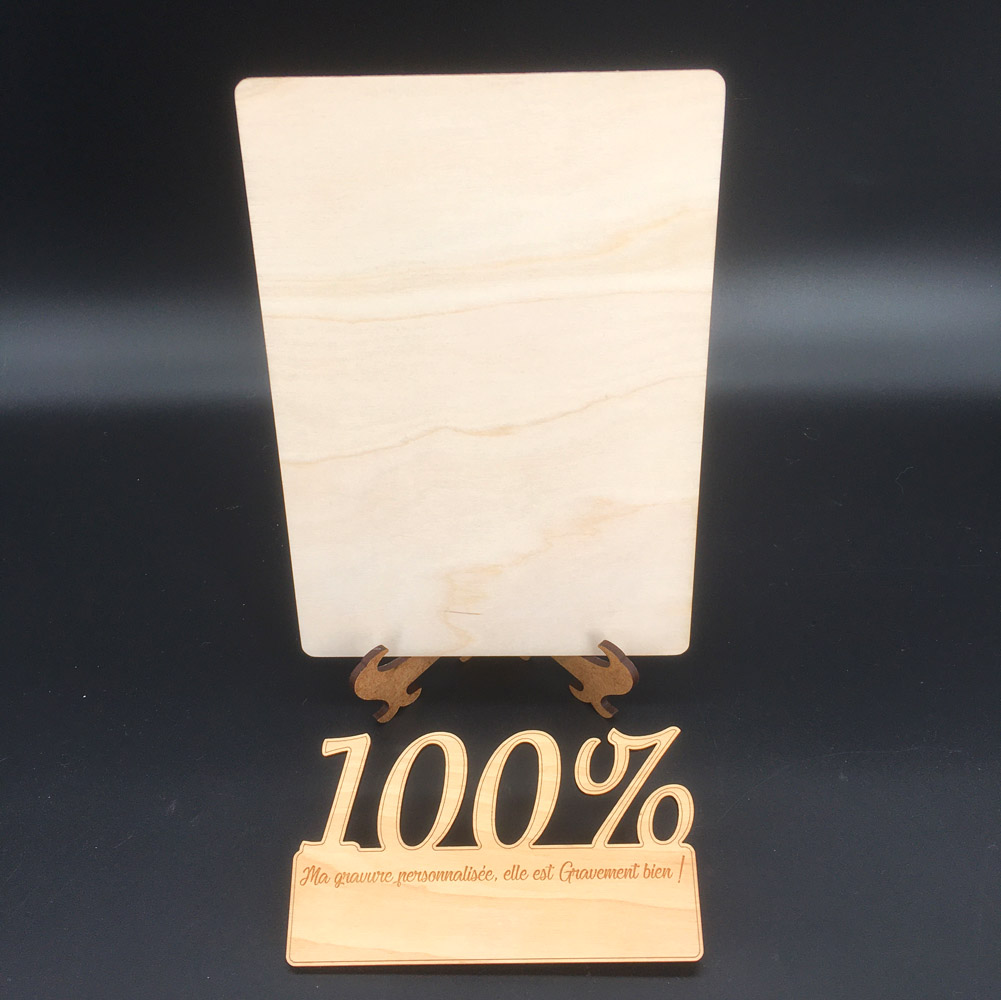 menu en bois à personnaliser entièrement par gravure laser