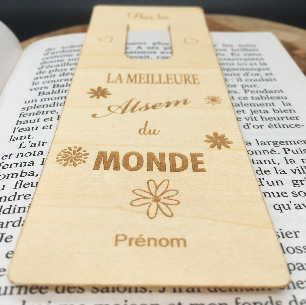 marque page meilleure atsem du monde - idée cadeau fin année scolaire