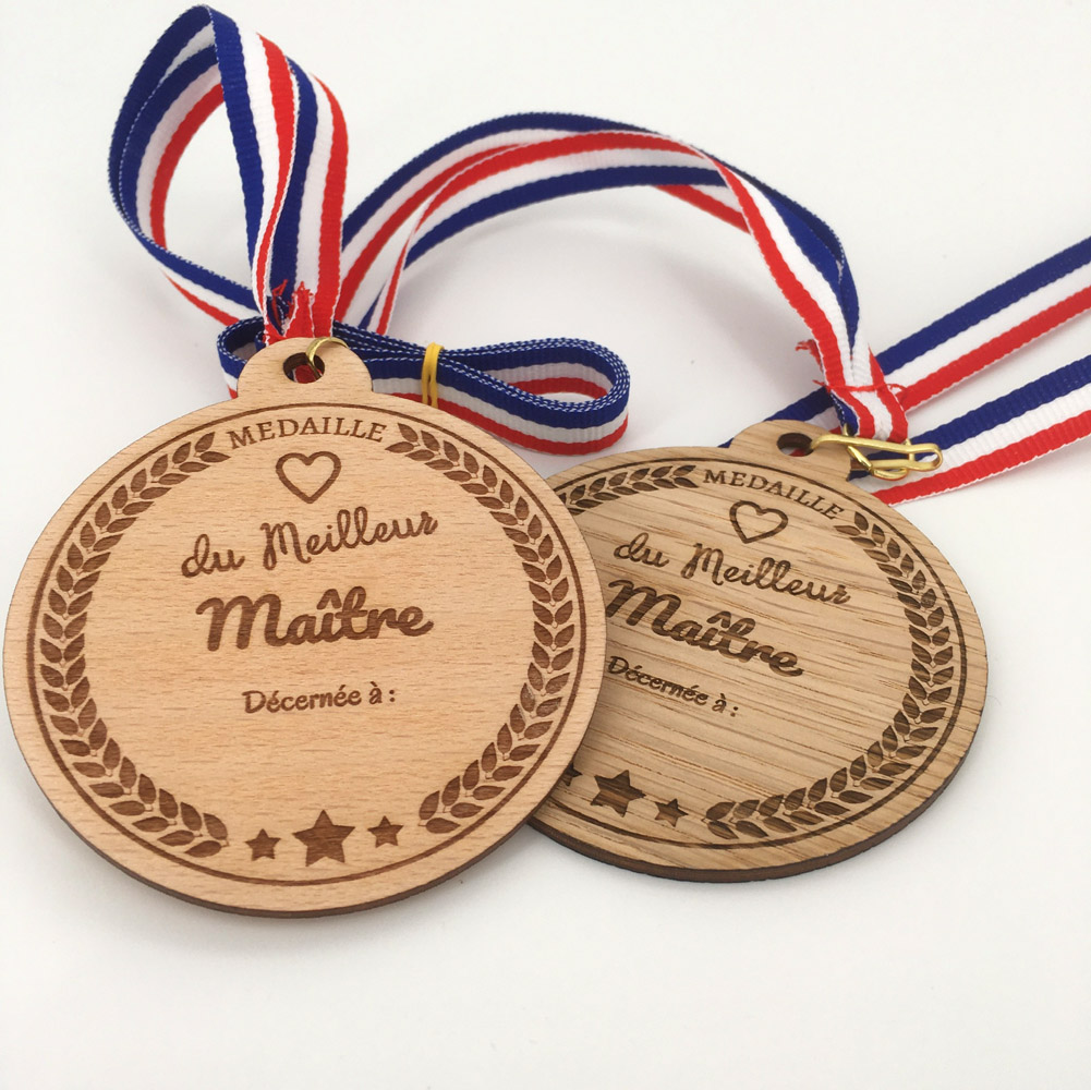 médaille bois meilleur maître hêtre et chêne