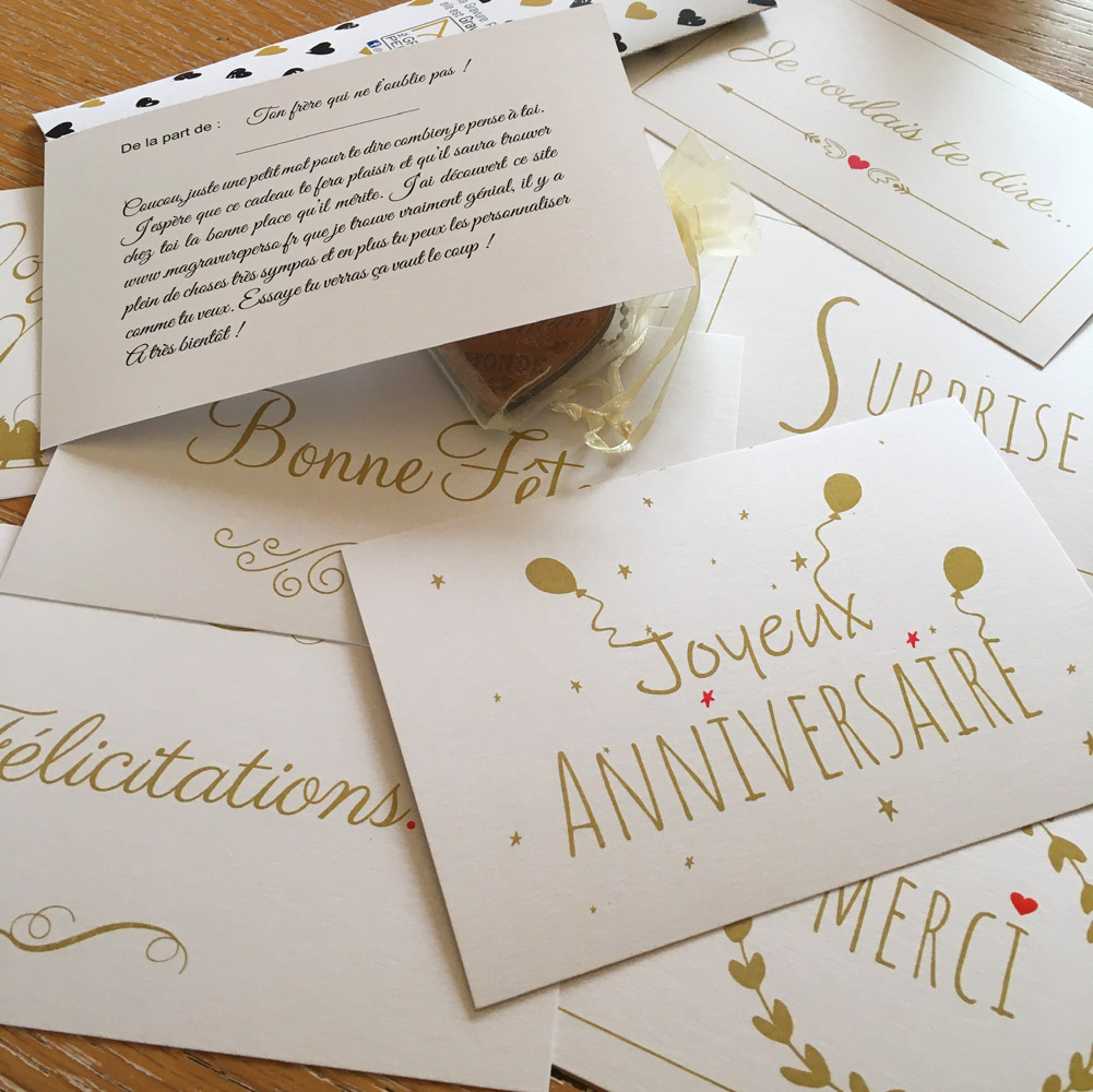 modèles de cartes messages proposés