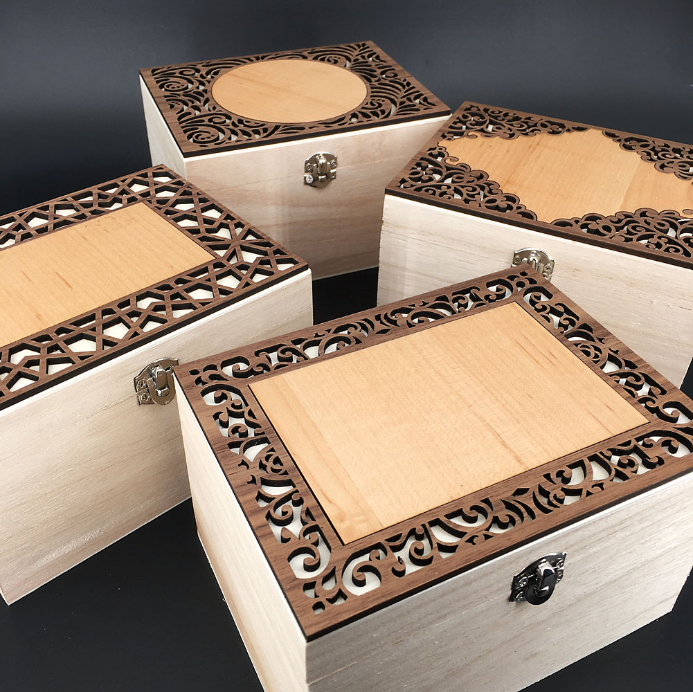 petits coffrets bois à personnaliser - variations possibles