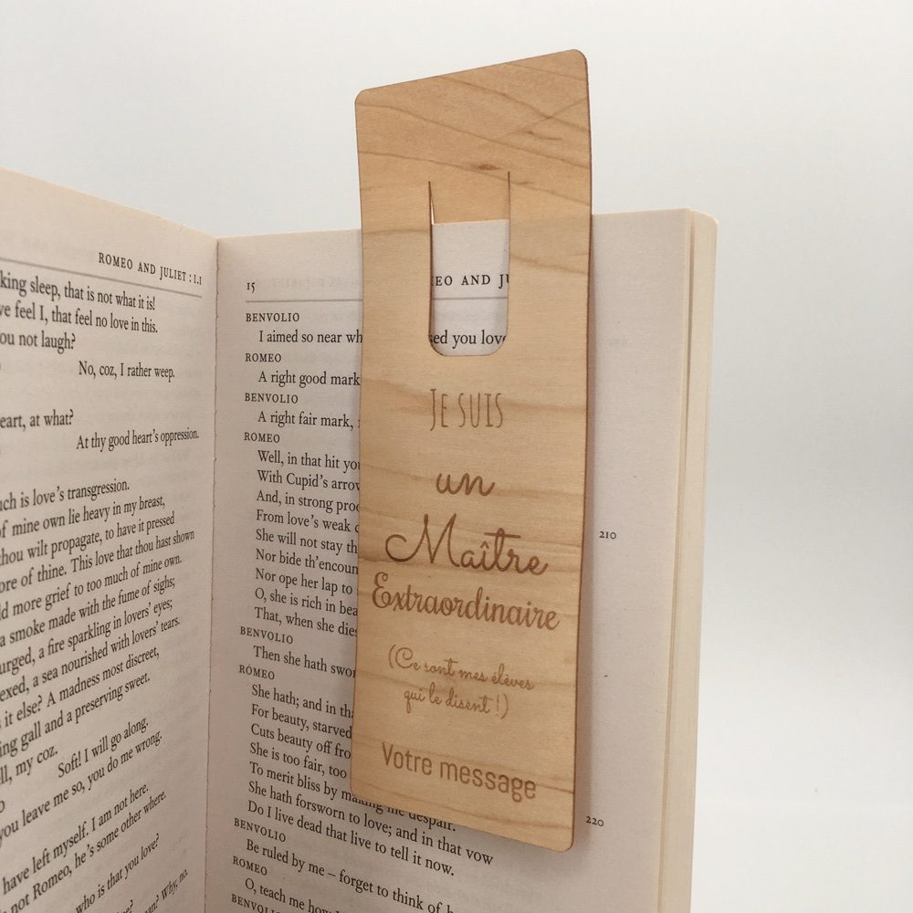 marque page maitre extraordinaire livre