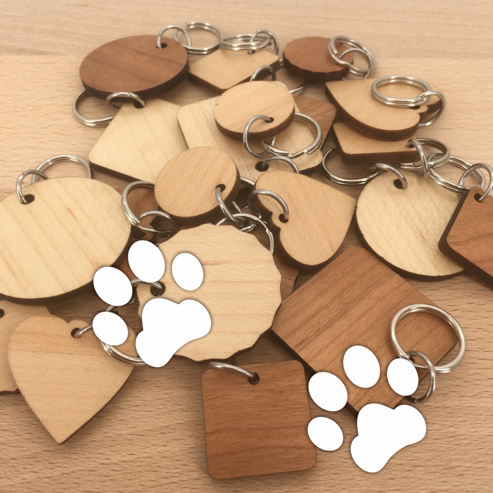 médailles animaux bois personnalisable