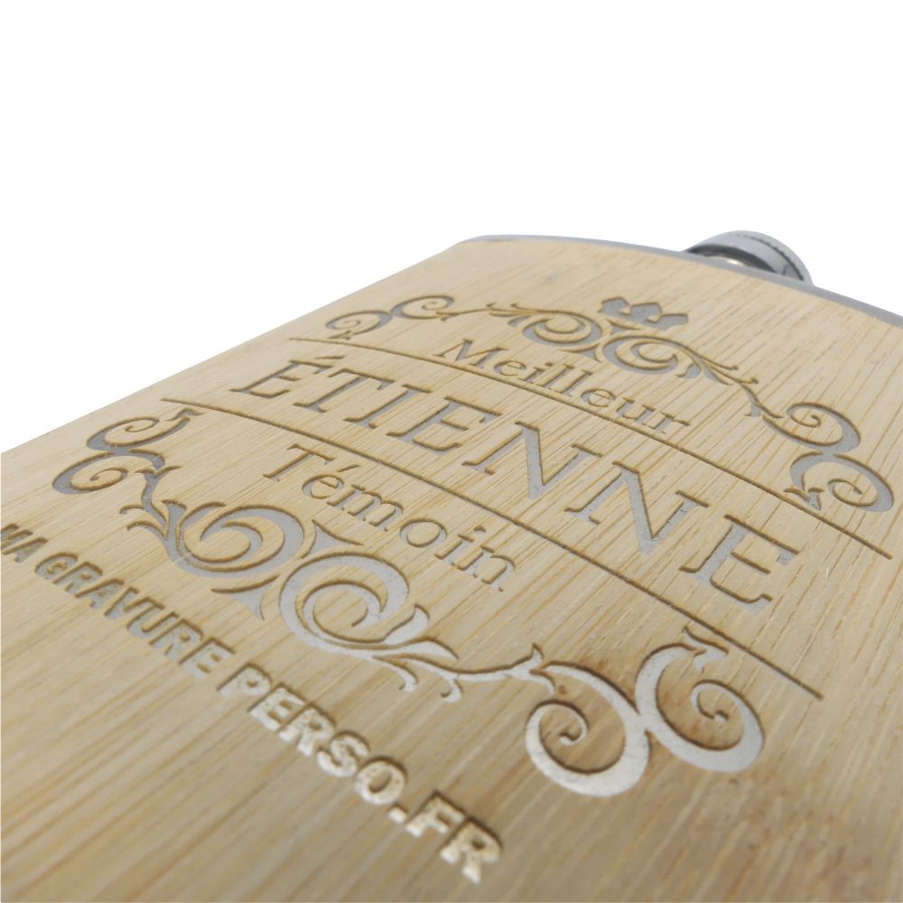 Flasque bambou à personnaliser