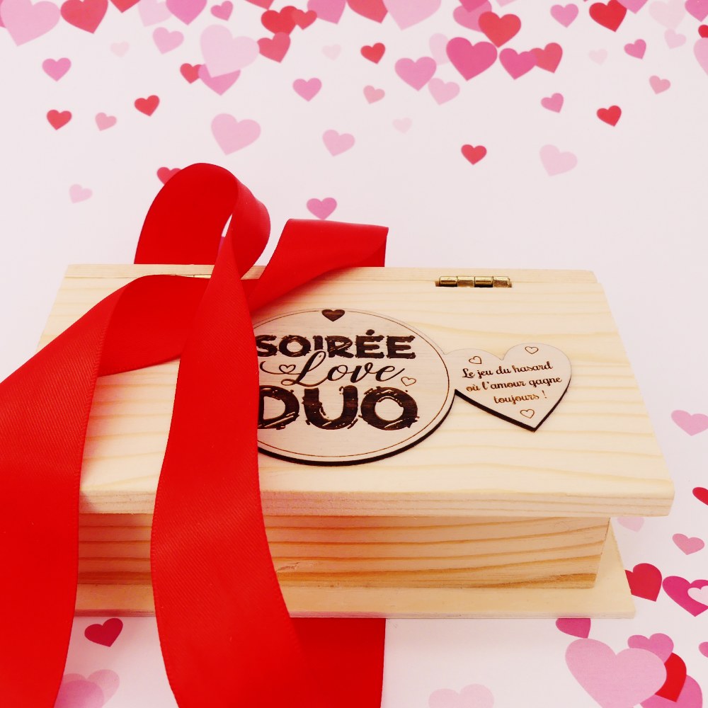 saint valentin jeu en bois personnalisable