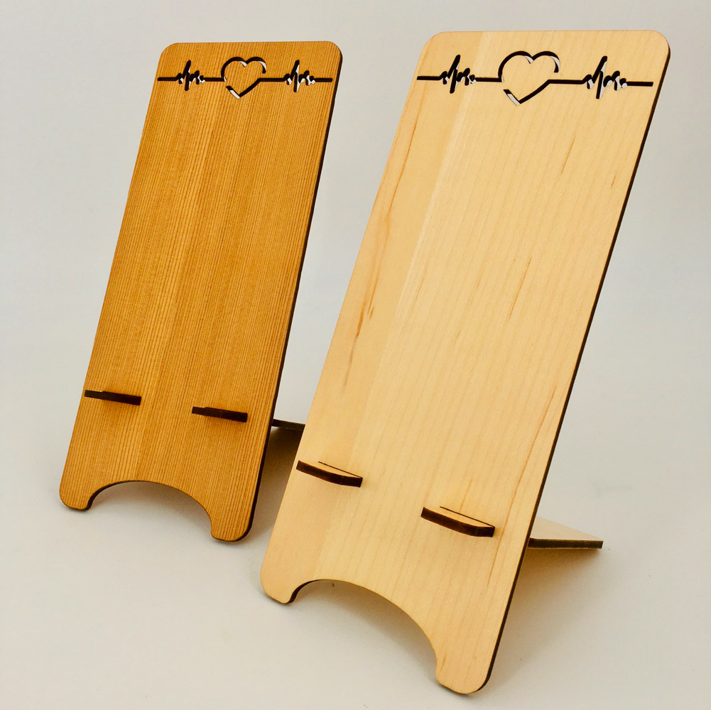 Support en bois personnalisé téléphone smartphone iphone