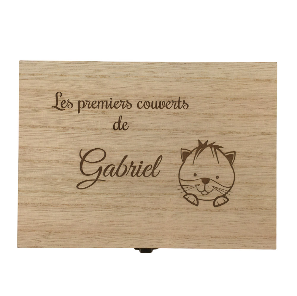 Coffret couverts enfant à personnaliser